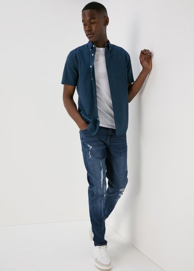 Dark Wash Rip & Repair Jeans