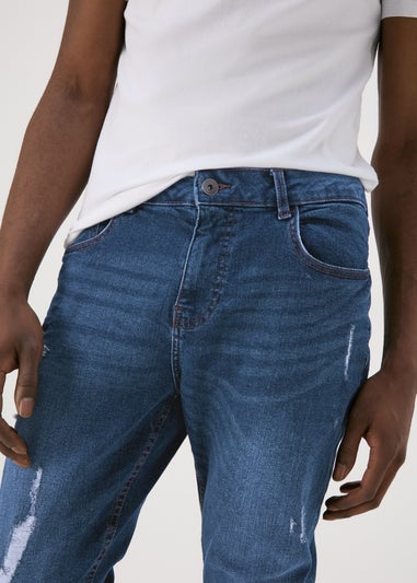 Dark Wash Rip & Repair Jeans