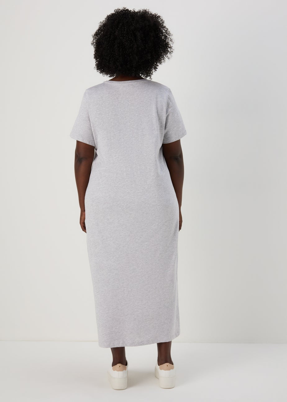 Grey Jersey T-Shirt Dress