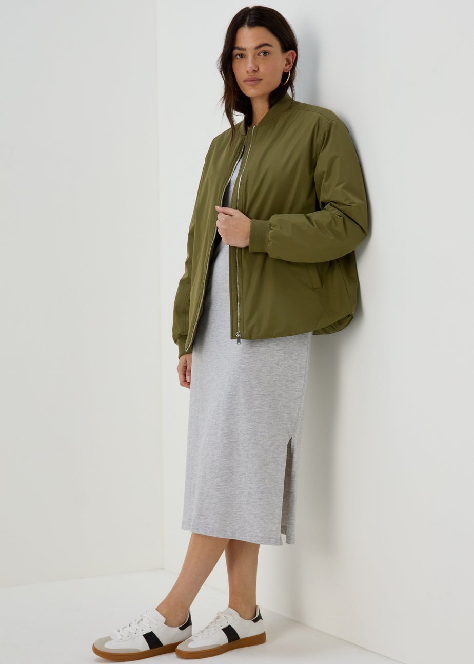 Grey Jersey T-Shirt Dress