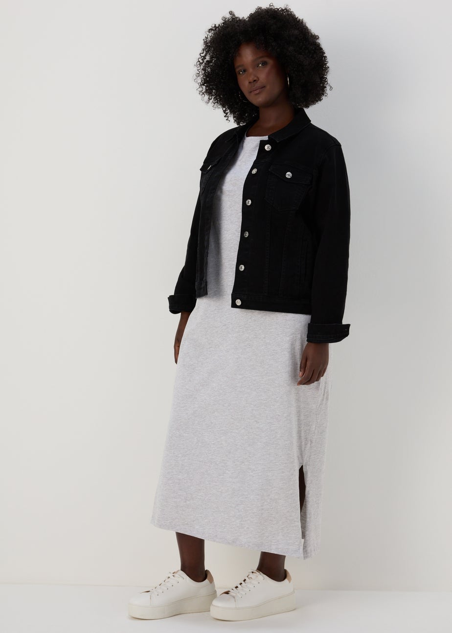 Grey Jersey T-Shirt Dress