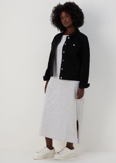 Grey Jersey T-Shirt Dress