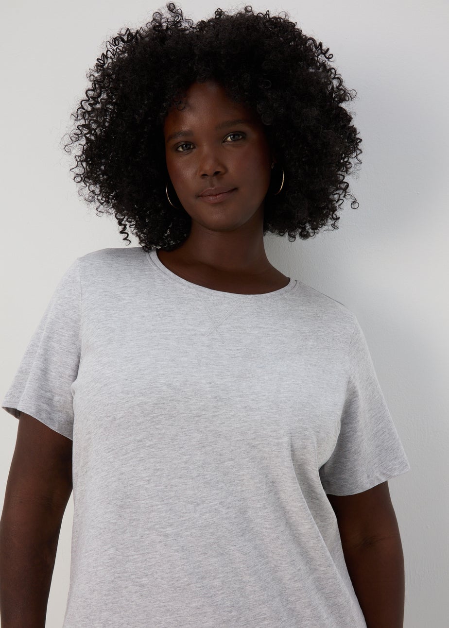 Grey Jersey T-Shirt Dress