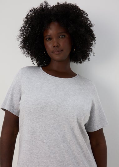 Grey Jersey T-Shirt Dress