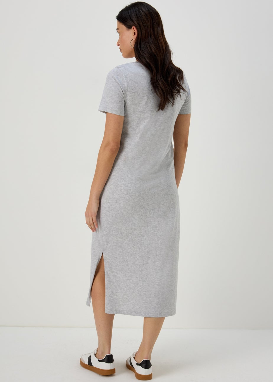 Grey Jersey T-Shirt Dress