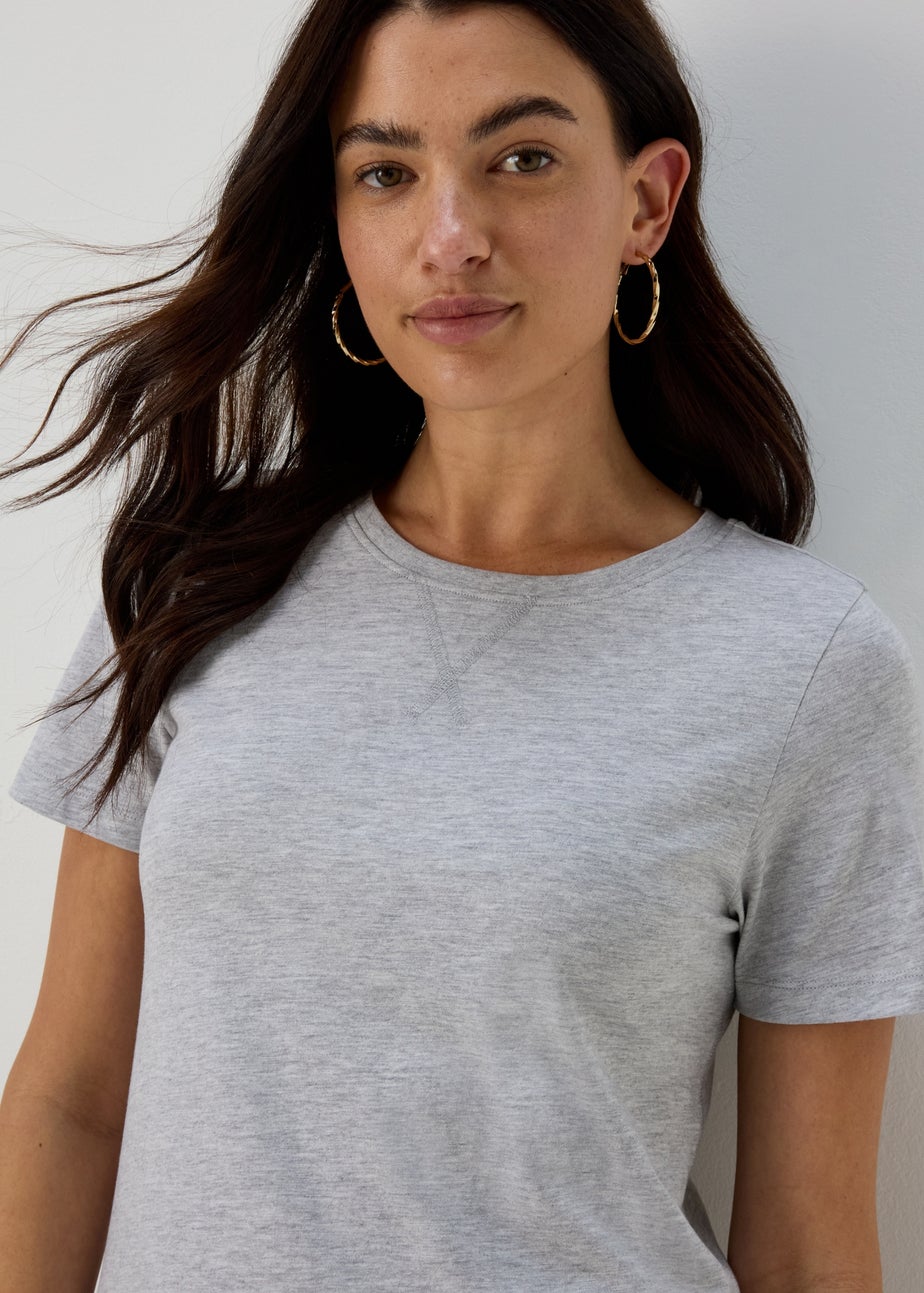 Grey Jersey T-Shirt Dress