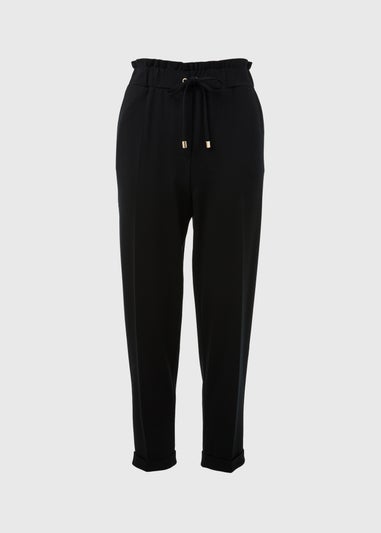 Et Vous Black Solid Ponte Joggers