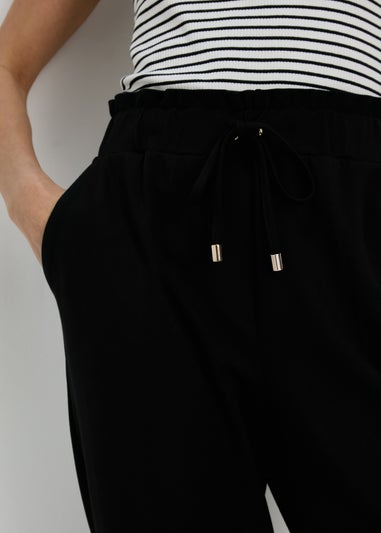 Et Vous Black Solid Ponte Joggers