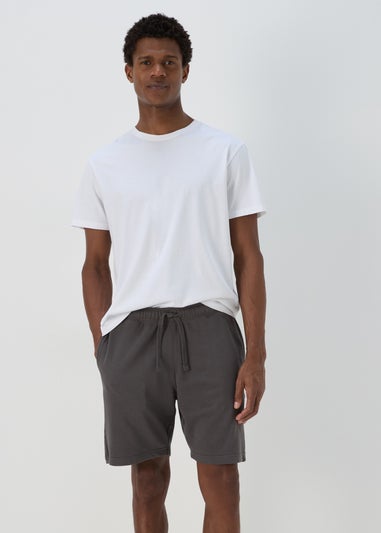 Charcoal Basic Jogger Shorts