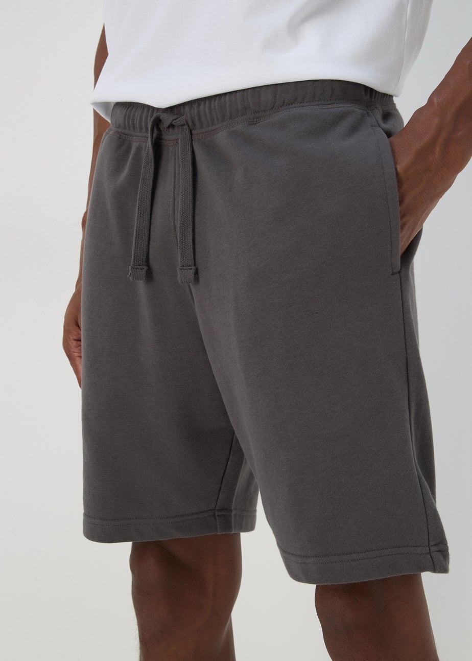 Charcoal Basic Jogger Shorts