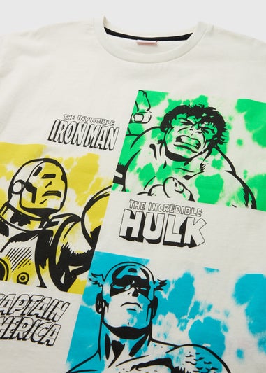 Marvel Boys White Neon T-Shirt (4-12yrs)