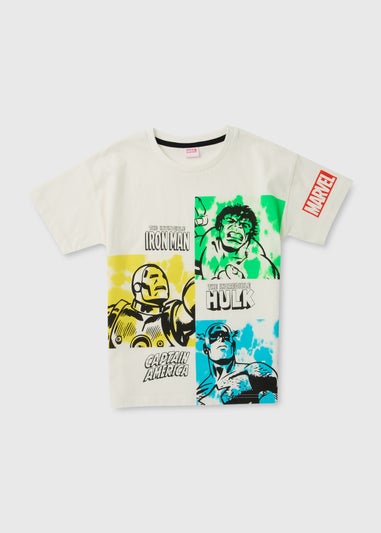 Marvel Boys White Neon T-Shirt (4-12yrs)