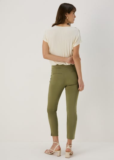 Et Vous Khaki Capri Trousers