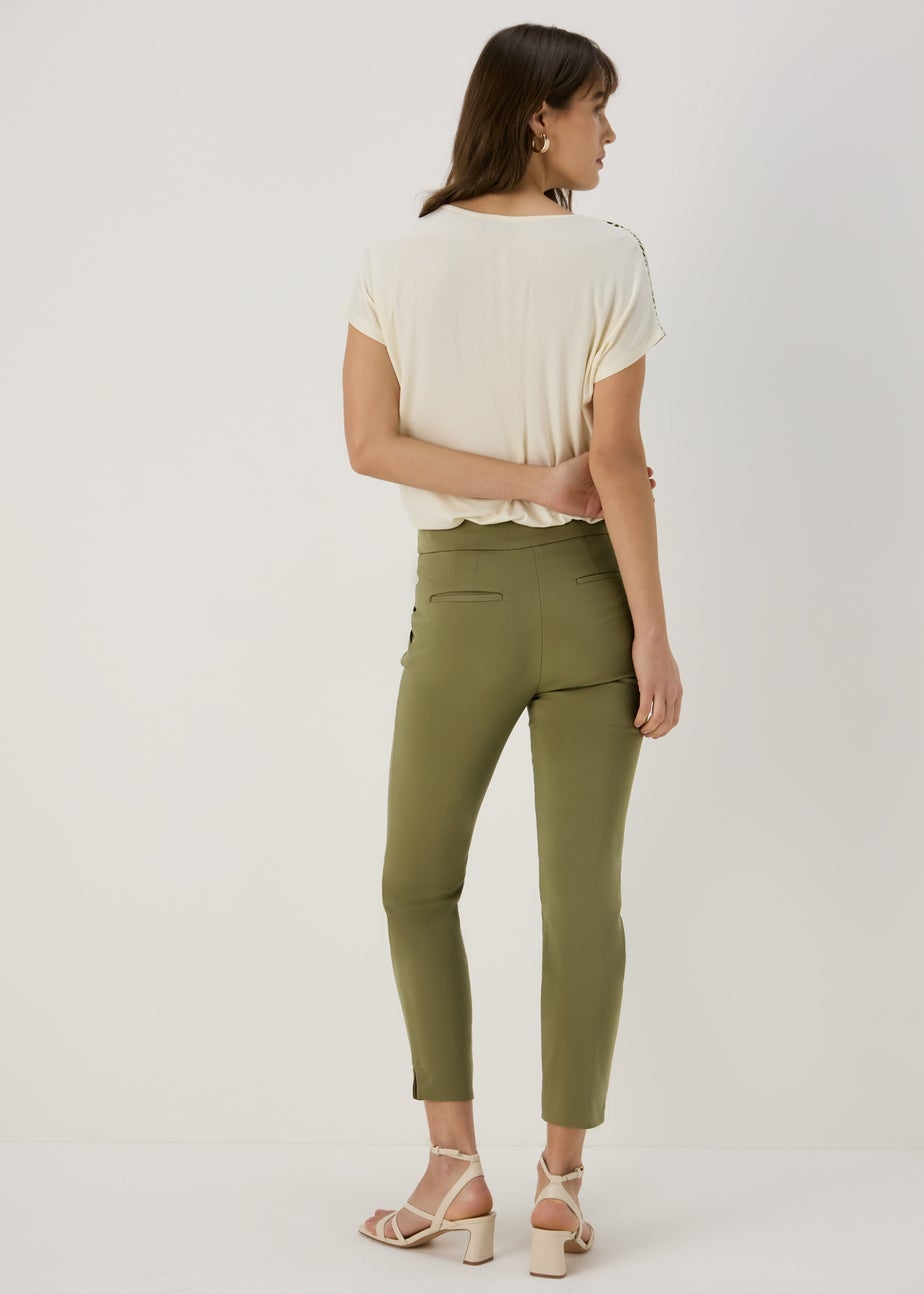 Et Vous Khaki Capri Trousers