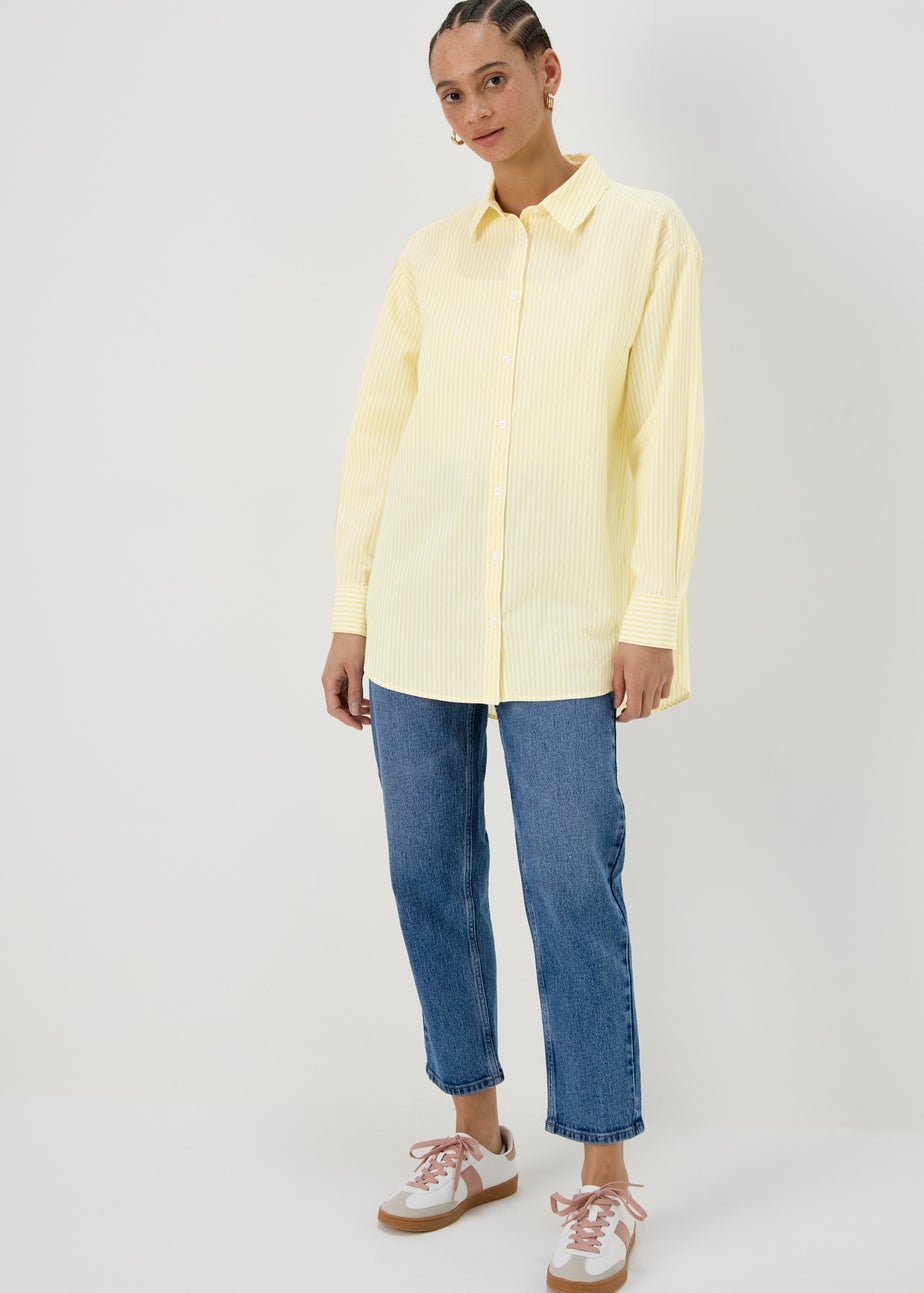 Yellow Stripe Cotton Shirt