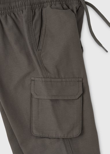 Boys Grey Ripstop Cargo Trousers (1-7yrs)