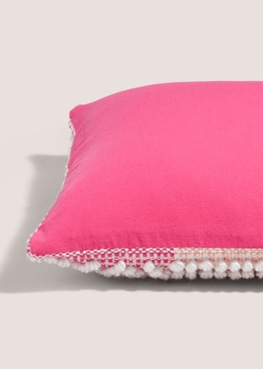 Pink Global Bobble Cushion (43cm x 43cm)
