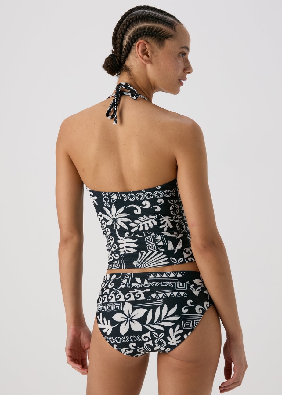Black & Cream Tile Tankini