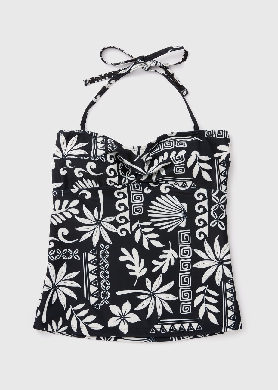 Black & Cream Tile Tankini