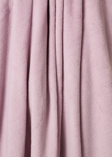 Lilac Plain Throw (130cm x 150cm)