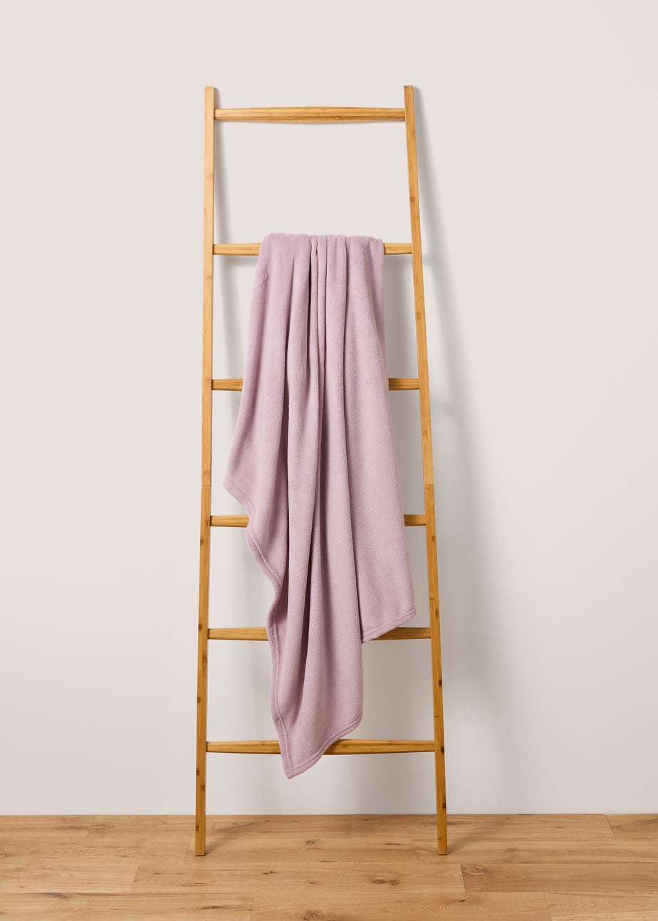 Lilac Plain Throw (130cm x 150cm)