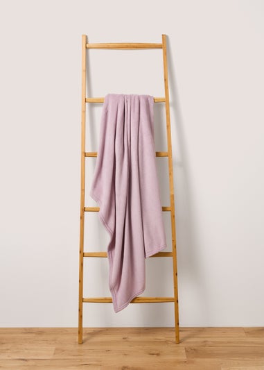 Lilac Plain Throw (130cm x 150cm)