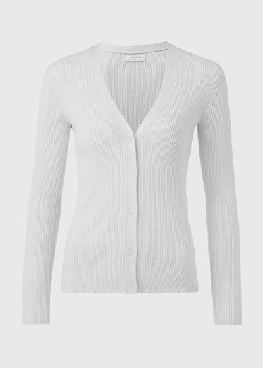 Grey Marl Button Through Cardigan