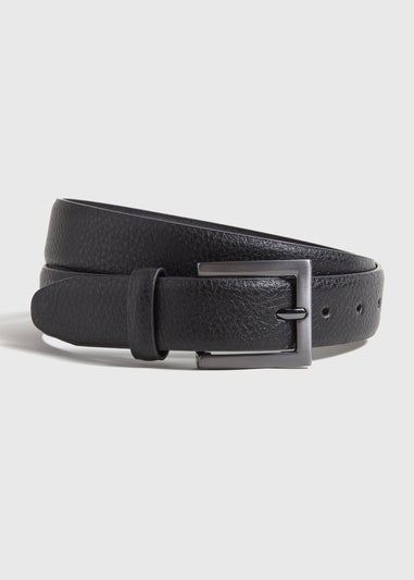 Black Grain Texture Smart Belt