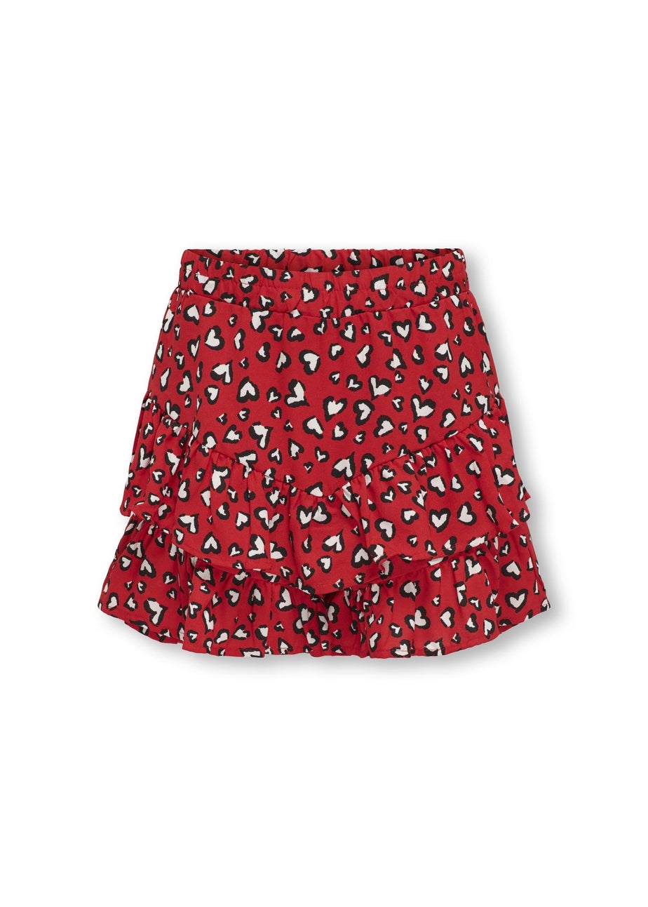 ONLY Girls Red Kogpalms Skort (6-14yrs)