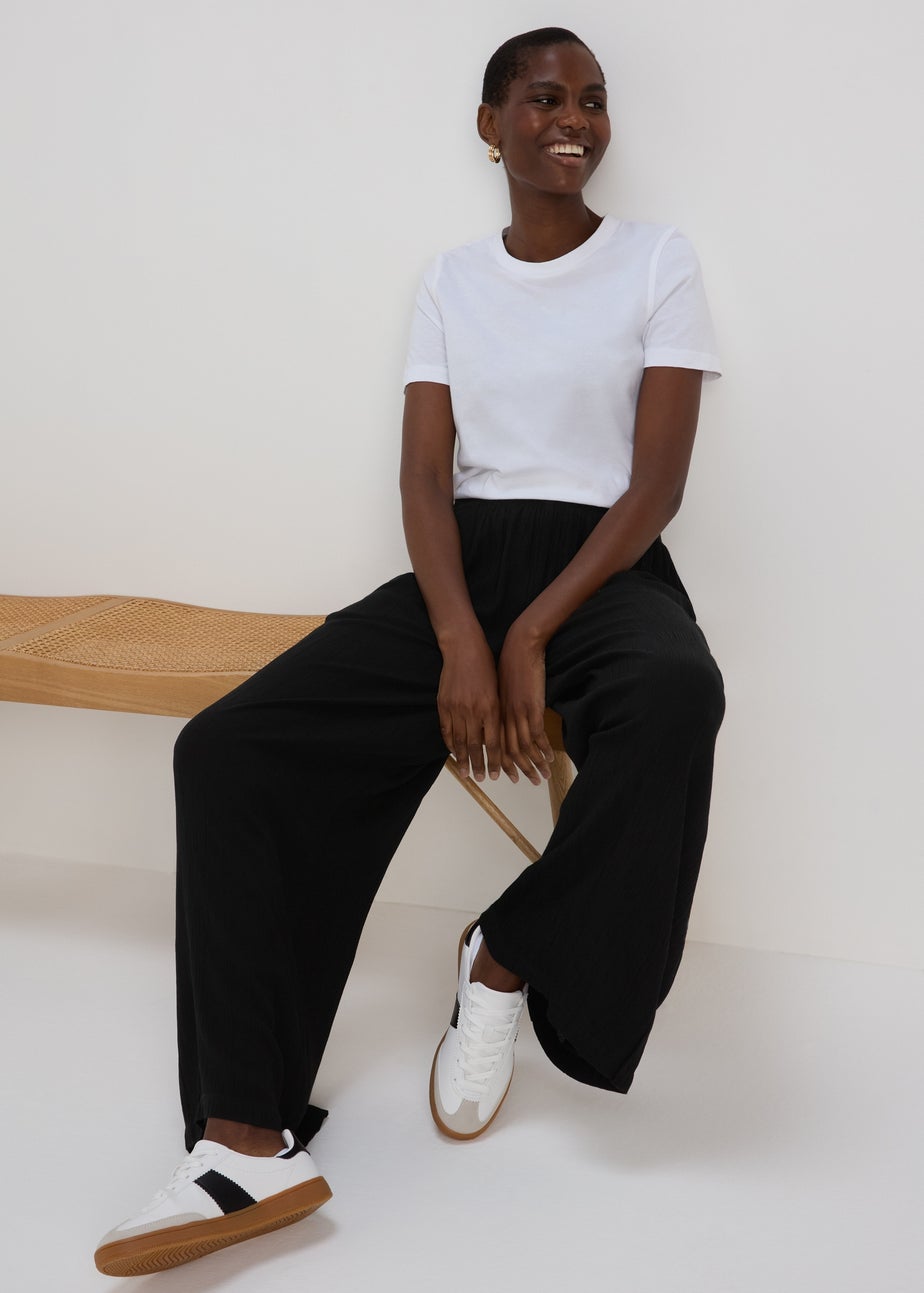 Black Wide Leg Trousers