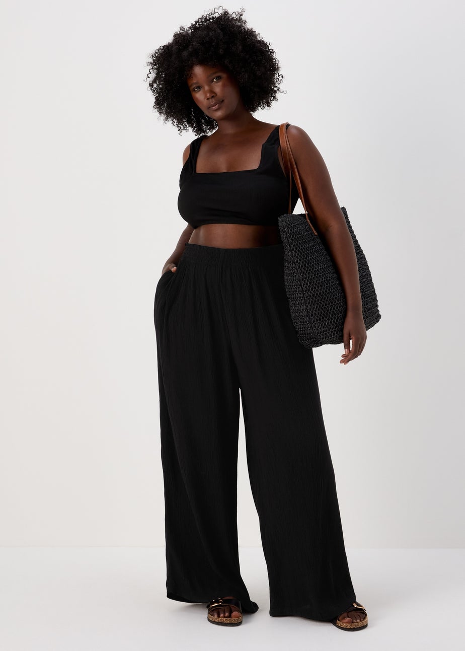 Black Wide Leg Trousers