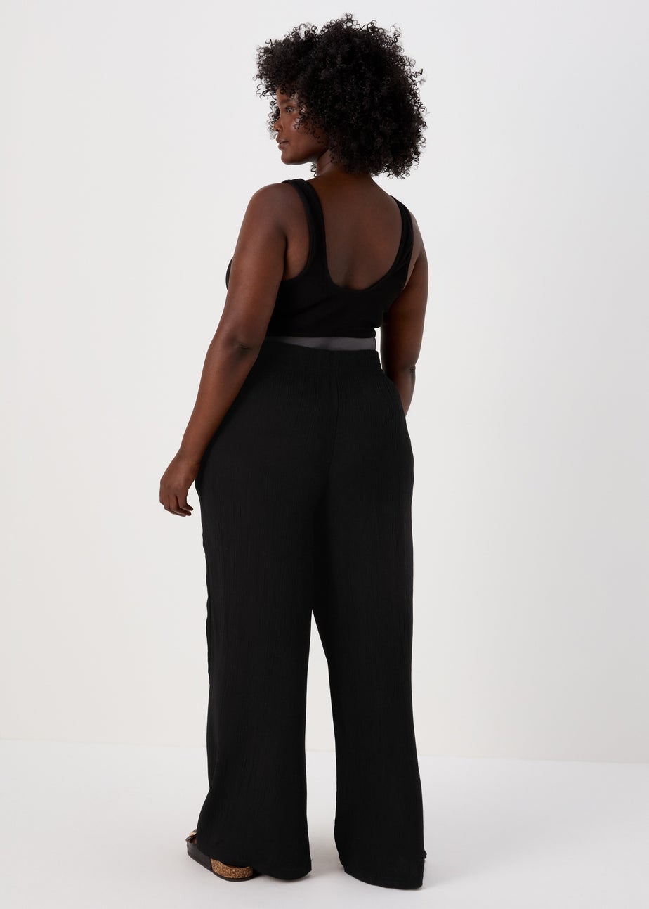 Black Wide Leg Trousers