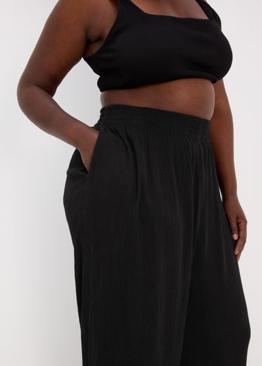 Black Wide Leg Trousers