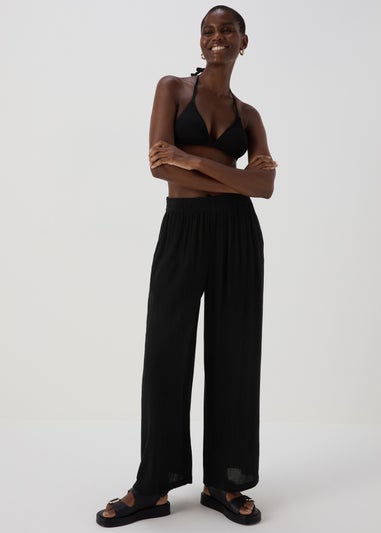 Black Wide Leg Trousers