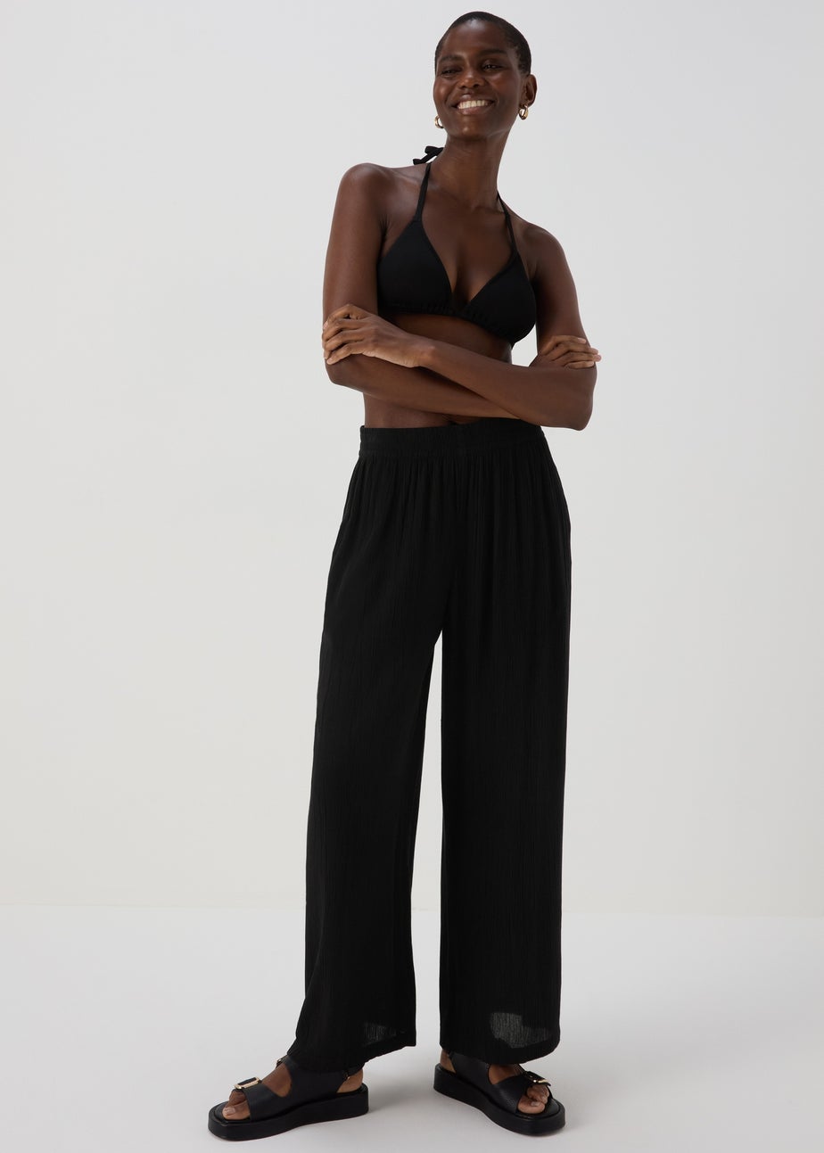 Black Wide Leg Trousers