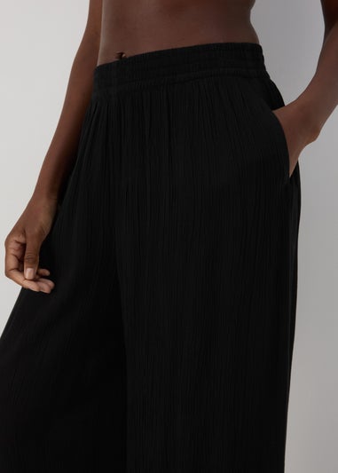 Black Wide Leg Trousers