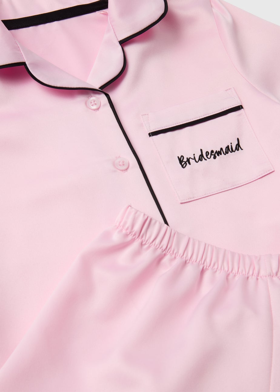 Girls Pink Bridal Pyjama Set (4-12yrs)