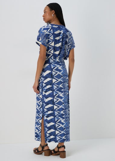 Multicolour Aztec Print Jersey Maxi Skirt