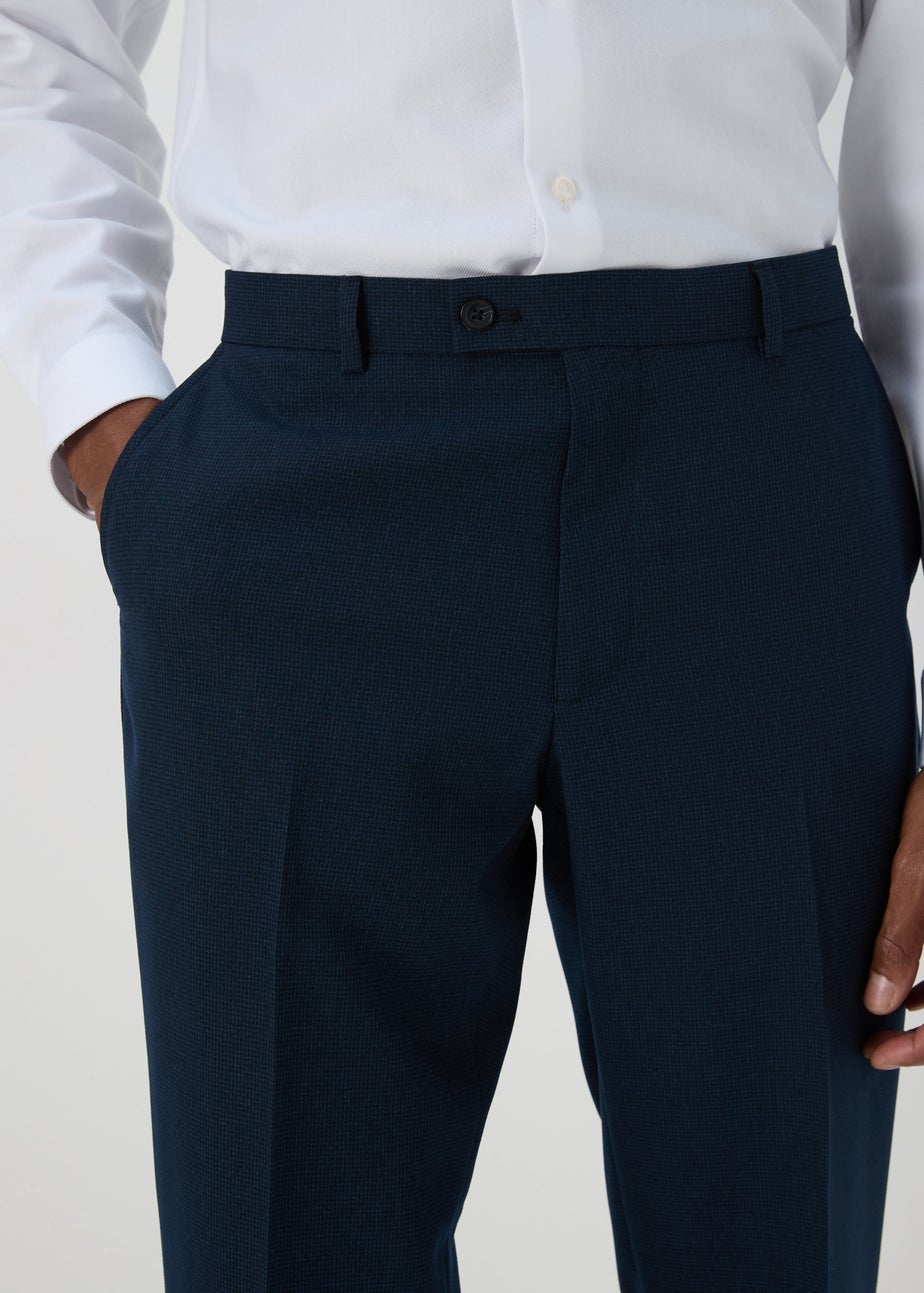 Taylor & Wright Albarn Navy Tailored Fit Trousers