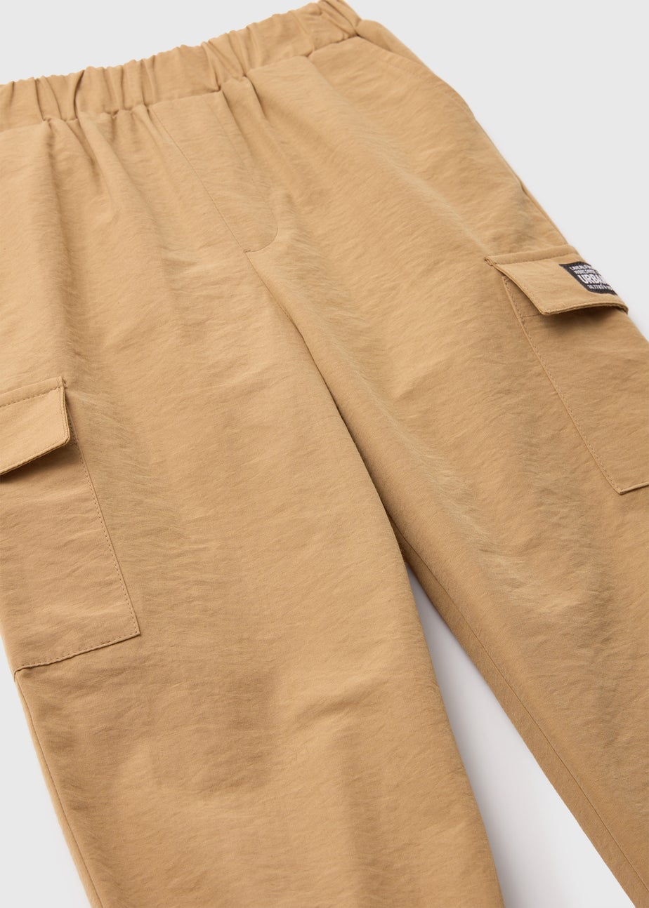 Boys Khaki Parachute Trousers (1-7yrs)