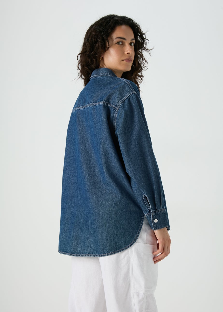 Mid Wash Denim Shirt