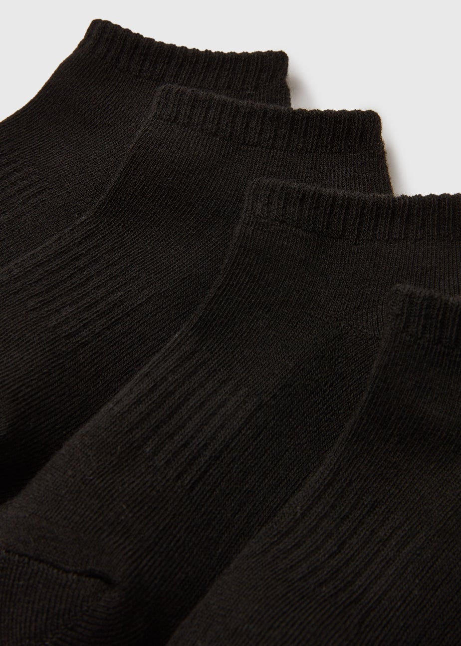 5 Pack Black Trainer Socks (Younger 6-Older 5.5)