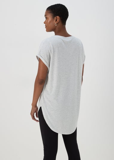 Grey 'Feeling Good' Slogan T Shirt