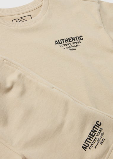 Boys Stone T-Shirt & Shorts Set (7-12yrs)