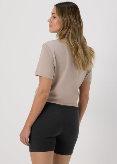 Black Seamless Cycling Shorts