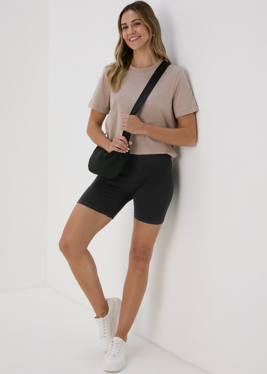 Black Seamless Cycling Shorts