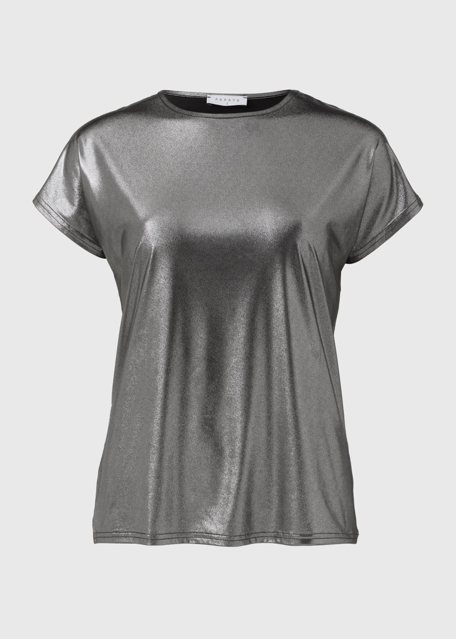 Silver Metallic Shirt
