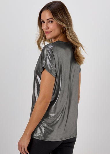 Silver Metallic Shirt