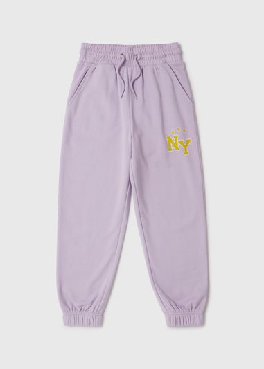 Girls Lilac New York Joggers (7-15yrs)
