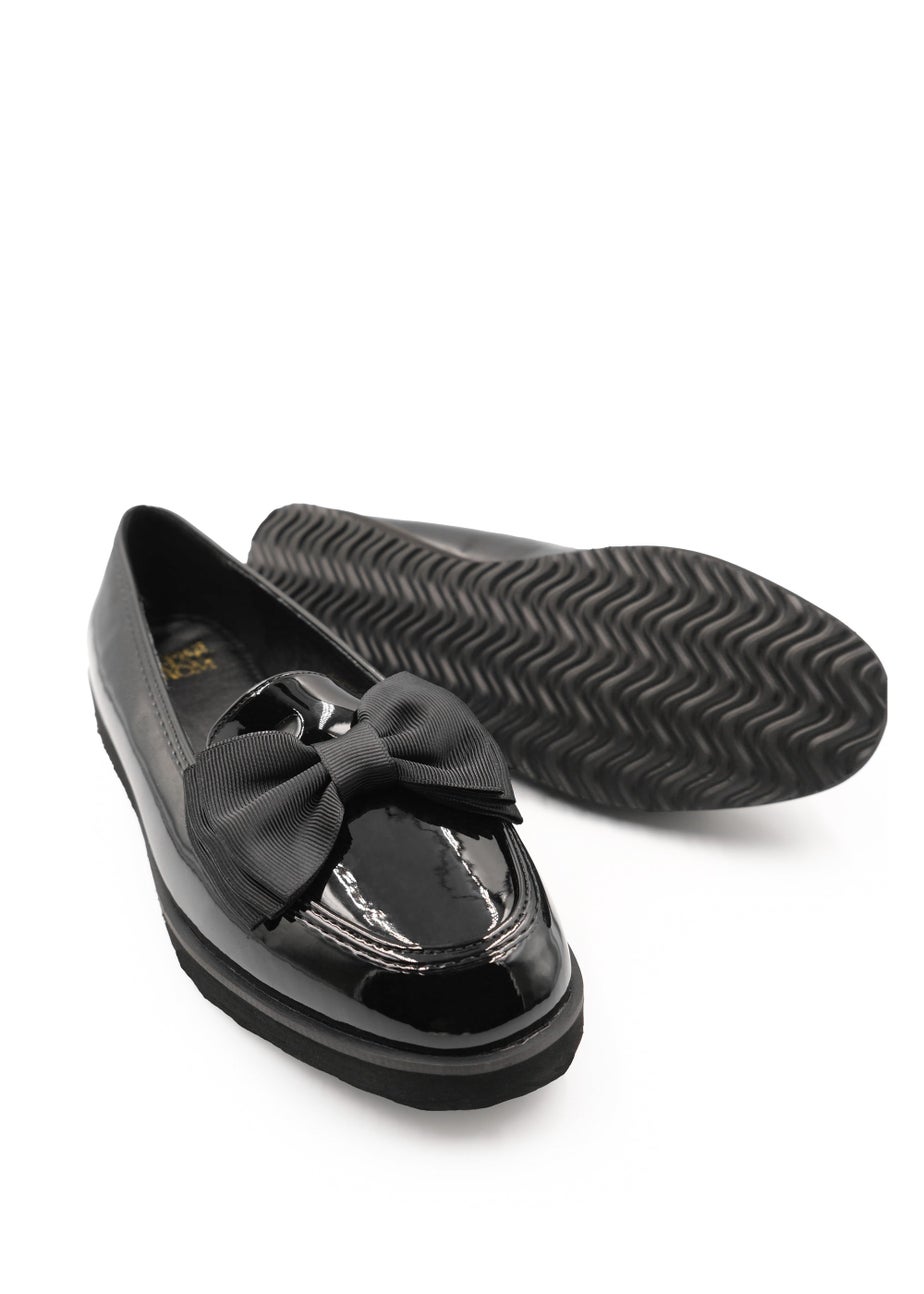 Where's That From Black Patent Pu Alpha Slip On Loafer